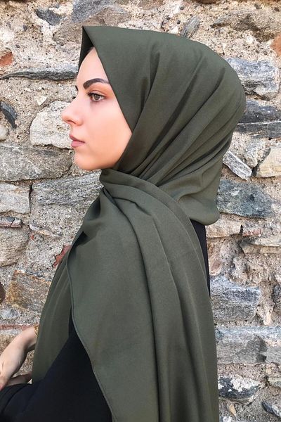 Stella Medina Silk Shawl Khaki