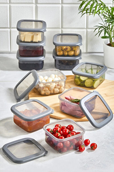 LUCKYHOMES 10-Piece Food Food Picnic Storage Set - Breakfast with Leak-Proof Silicone Lid