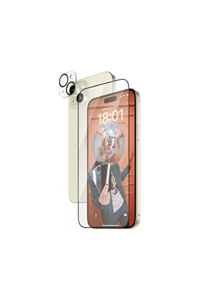 Panzer Glass 2 in 1 Pack iPhone 15 Plus Tam Uyumlu Ekran Koruyucu ve Kolay Hi...