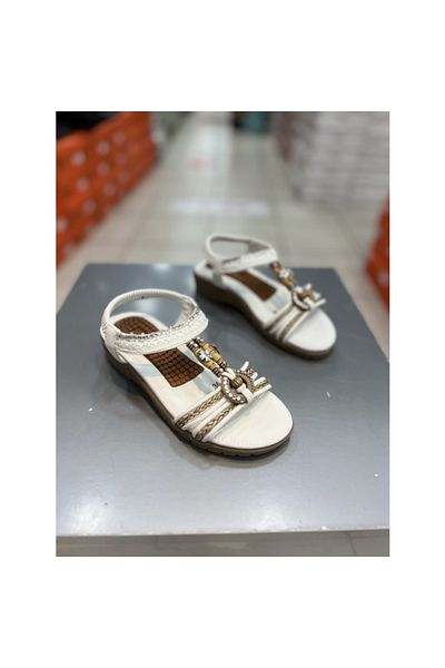 Guja 24y120-4 Women's Massage Sole Stoned Daily Comfort Sandals