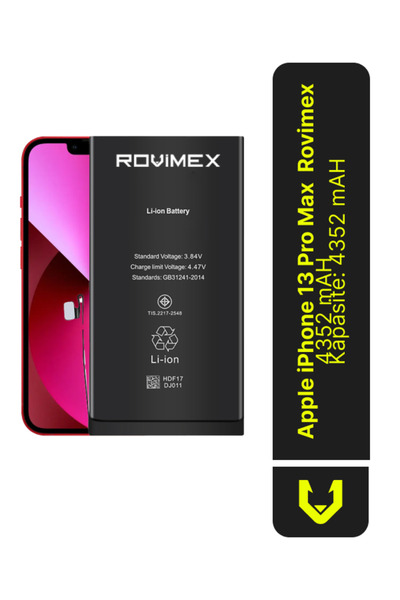 Rovimex Apple Iphone 13 Pro Max Batarya Pil - 4352 Mah
