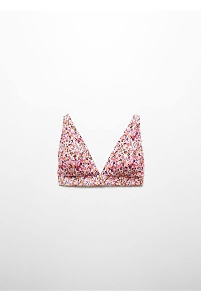 MANGO Woman Triangle Bikini with Flower