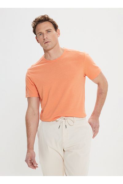 ALTINYILDIZ CLASSICS Altıny Yıldız Classics Orange Men's T-Shirt 4A4824200060