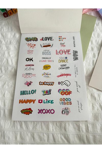 Planet Butik Emotional Sticker Notebook