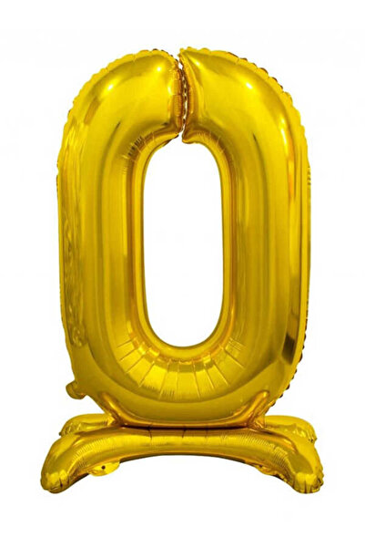 BEST PARTİ DOĞUM GÜNÜ PARTİ SÜSLERİ 0 بالون رقمي ذهبي اللون مقاس 76 سم