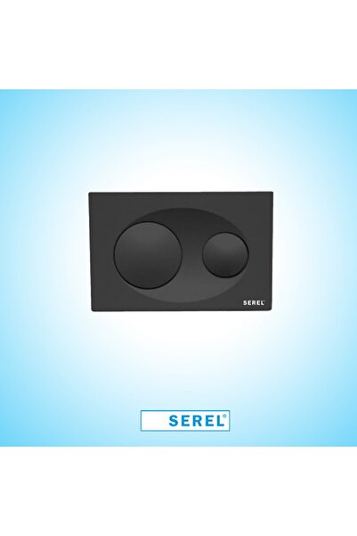 Serel Gömme Rezervuar Için Mat Siyah Basma Butonu