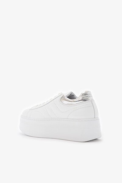 Louis Cardy Jada White Genuine Leather Women's Sneakers