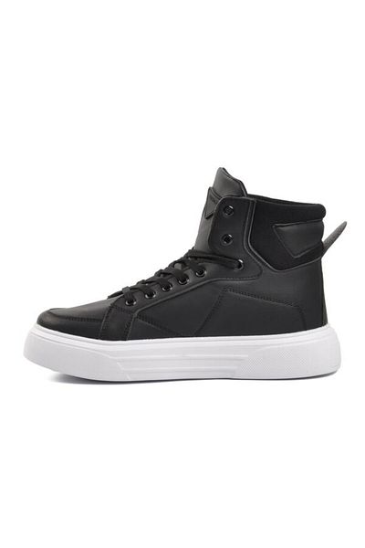 DUNLOP Μαύρο Λευκό Ανδρικό Hi Sneaker