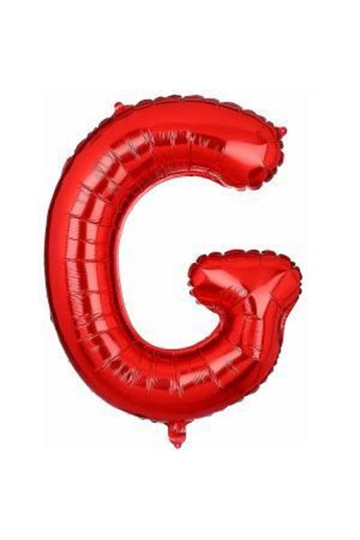 kidspartim Red Letter g Foil Balloon 16 Inc 40 cm