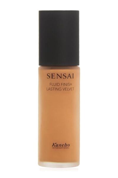 Sensai Fluid Finish Lasting Velvet Foundation Fv205 Topaz Beige 30ml