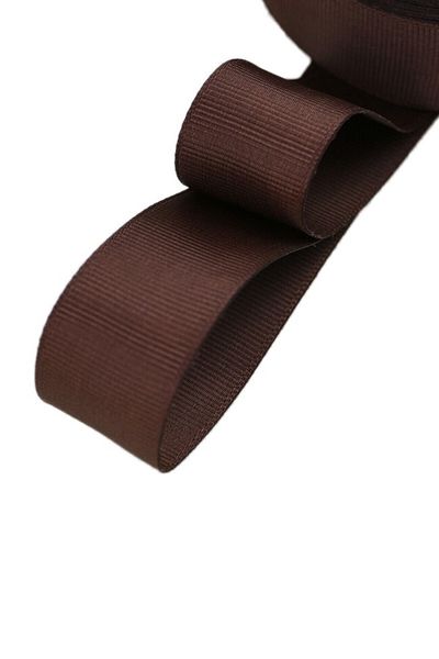 tuhafiyecimiz Καφέ Κορδέλα Grosgrain 10 m 4 cm