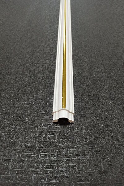 DECOGOLD 3 Cm Astar Beyaz Altın Birbirine Geçmeli Duvar Çıtası Dgk-103