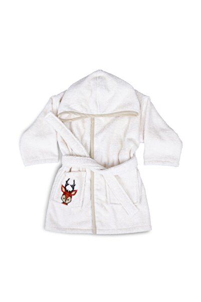 Minteks روب حمام أطفال طبيعي - غزال