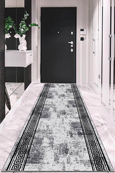 NeluxHome Kaymaz Tabanlı Makinede Yıkanabilir Desen Kesme Rulo Yolluk Ar552