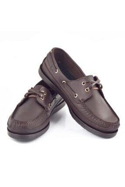 Arasmoda Мъжки тъмнокафяви кожени мокасини, ортопедични, ежедневни летни обувки