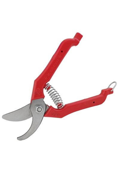ZUBİZUBİ Göcen Citrus Grape Vine Pruning Shears Curved Tip 18.5 cm Red