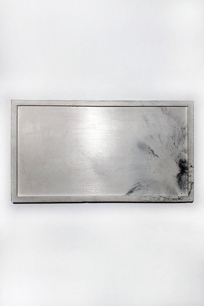 RocArt Home صينية تقديم خرسانية مستطيلة (أبيض عاجي)