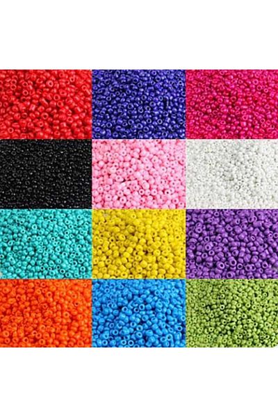 yiğit aksesuar Jewelry Making Material 3.5 Mm Sand Bead Set 13 Types
