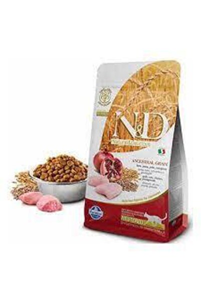 N&D Düşük Tahıllı Tavuklu Ve Narlı Kısırlaştırılmış Yetişkin Kedi Maması 5 Kg