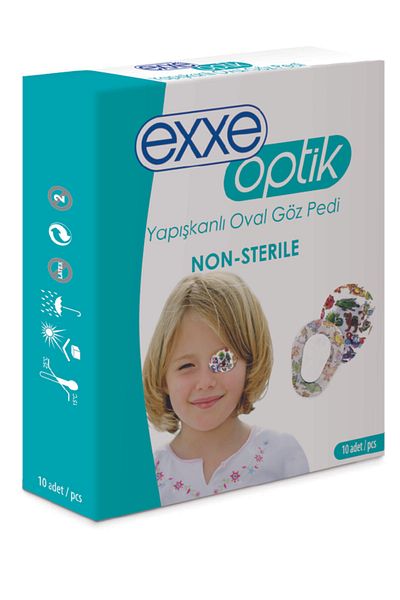 Exxe وسادة عين بيضاوية لاصقة للأطفال 10 قطع