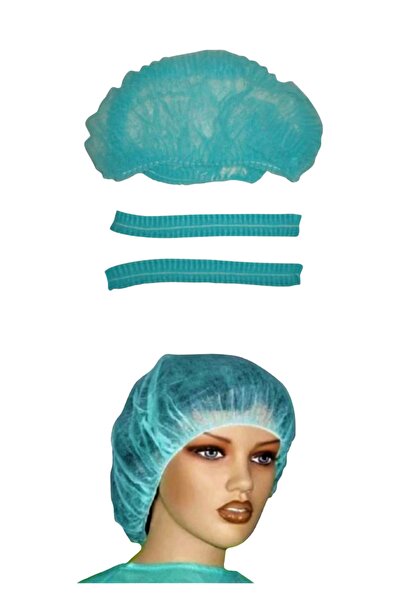 YEŞİL BONE Andoz Tek Kullanımlık Yeşil Tela Bone 100'lü Paket
