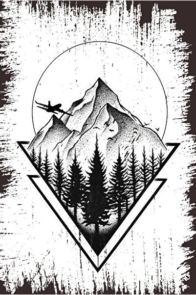 hediyeniburadabul Ρετρό Ξύλινη Αφίσα Τοίχου 20x30