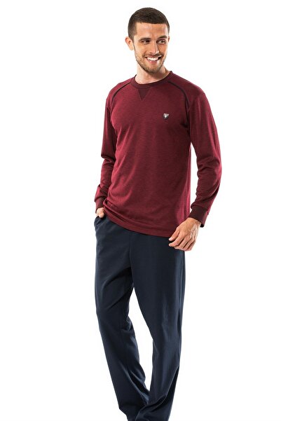 Erdem Erkek Bordo Kışlık Pijama Takımı