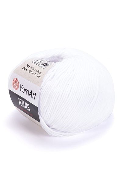 Yarnart Οπτικό λευκό τζιν πλεκτό νήμα (Amigurumi, Punch, Baby, Κουβέρτα)