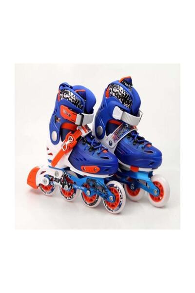 Vardem Oyuncak Mavi - Pembe Pro Slalom Paten (Ayarlanabilir) 32-35 Numara /