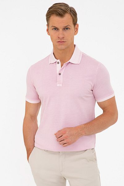 Pierre Cardin Μπλουζάκι με λαιμόκοψη Dusty Rose Slim Fit Polo