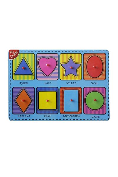 Bubu Wooden Puzzle Shapes 30x21,5x0,8 Cm