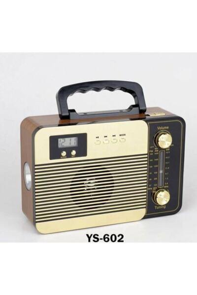 Favori Teknoloji Ys-602 Nostaljik Radyo Usb Aux Bluetooth Radyo Yüksek Ses Ka...