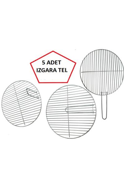 Genel Markalar Oval Çember Yuvarlak Mangallık Izgarası Balık Teli 38x38 Cm Ça...