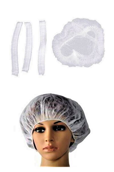 BEYAZ BONE Andoz Tek Kullanımlık Beyaz Tela Bone 100'lü Paket