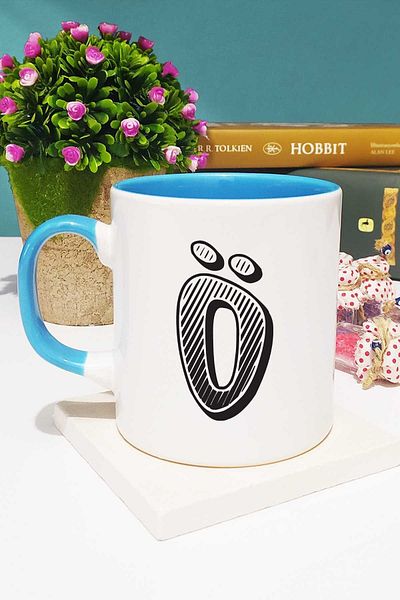 Hedizu Letter Designed O Letter Mug