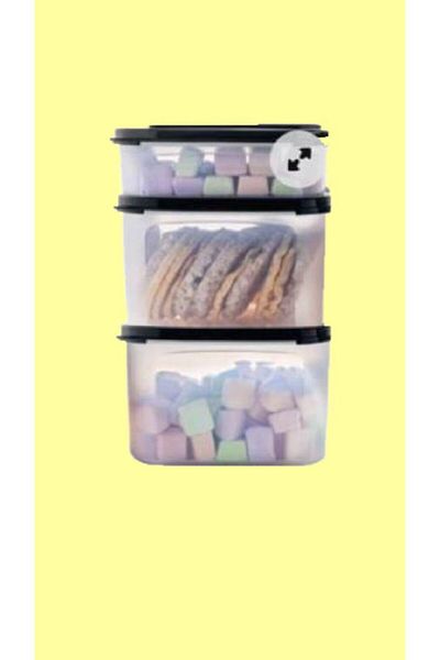 Tupperware Oval Modular Storage Set 3 Pieces