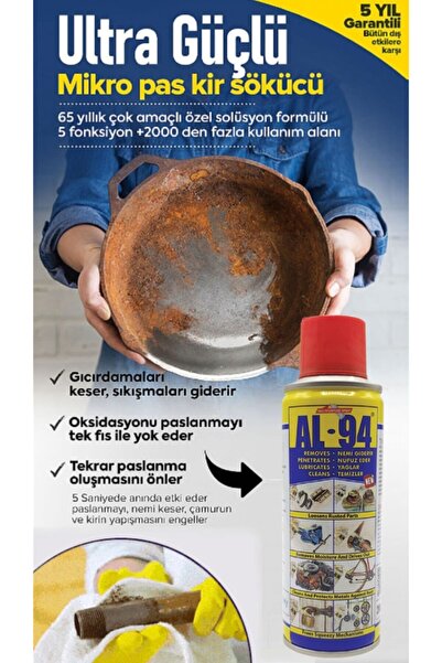 Genel Markalar Pas Sökücü & Yağlayıcı Al-94 5 Fonksiyonlu 200ml M-7706