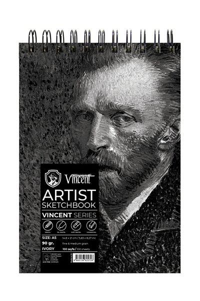 Vincent Ivory Artist Sketchbook - A5, 90gr, 100 Pages Sketchbook