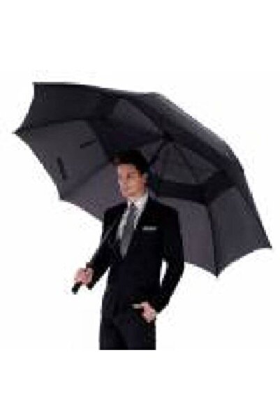 Genel Markalar Çift Katmanlı Siyah El-15m Protokol Şemsiyesi, dayanıklı ve şı...