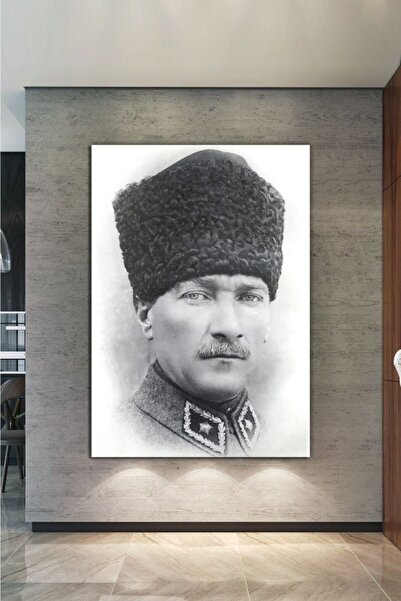 balbeyaz Kalpaklı Atatürk Portresi. Resmi Daire, Kafe ,büro Ve Oteller Için Uygun Tablo