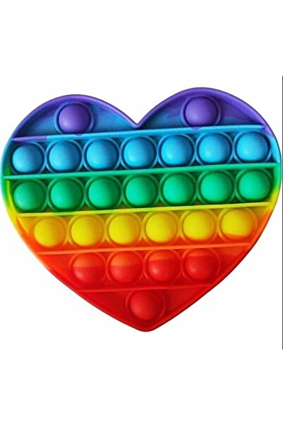 Eğitici Hobi Colorful Rainbow Patterned Push Pop Bubble Toy - A++ Quality