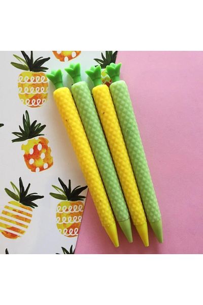 Mikro Pineapple Shaped Tip Pen - 3d Silicone Tip Pen 0.7 - 1 Piece
