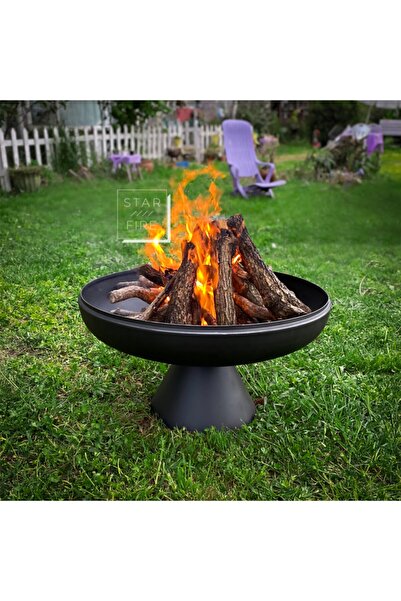 Starfire Helen - Odunlu Bahçe Şöminesi (siyah)
