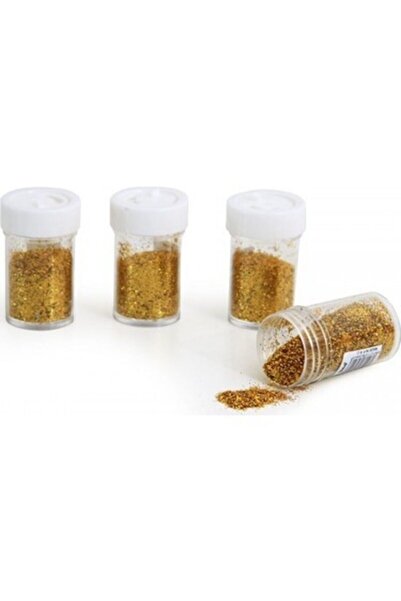 Rubenis 12 Pack Gold Color Dust Glitter - With Salt Shaker
