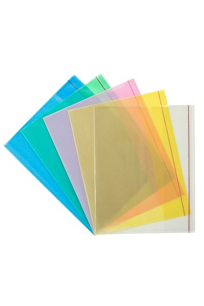 Bigpoint Container pentru notebook A4 Ready, albastru transparent, pachet de 5 cutie de 25