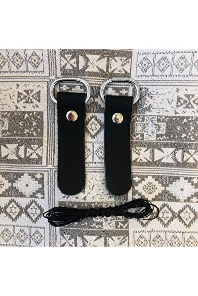 Alfa Tasarım Hakiki Deri Böce - Çanta Sap Dikme Başlığı (SİYAH , GÜMÜŞ RENK AKSESUARLI)