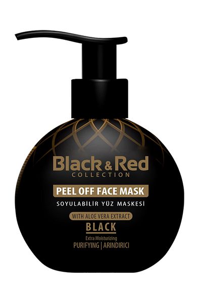 Black Red Purifying Peel-Off Face Mask Black 250 ml
