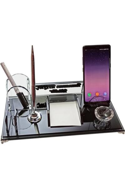 MERTKRİSTAL Kristal Masa Isimliği Masaüstü Kalemlik Ofis Makam Avukat Doktor Savcı Yönetici Isimliği