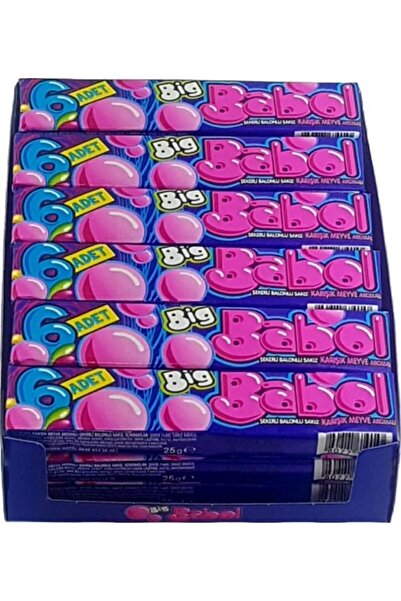 Big Babol Bıg Babol 6'lı X 18'li Paket Tutti Frutti