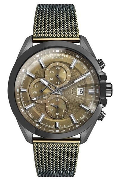 Lee Cooper Men's Wristwatch - Steel Mesh, Dark Green, Lc07106.070